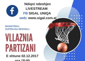 Vllaznia- Partizani, kryesfida e javës së 6-të të kampionatit të basketbollit