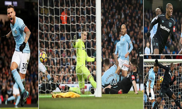 Silva & Otamendi vendimtarë, City mbetet +8 nga United