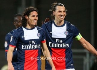 Cavani sfidon Ibrën, një gol larg të bërit “El Matador” i PSG-së