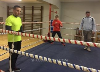 Kombëtarja e Maqedonisë stërvitje në Shkodër para Europianit