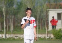 Ardit Nikaj nga “Atletik Klub” tek grumbullimi me Kombëtaren U-16