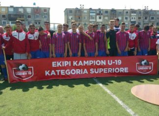 Vllaznia U-19 merr edhe trofeun e dytë sezonal