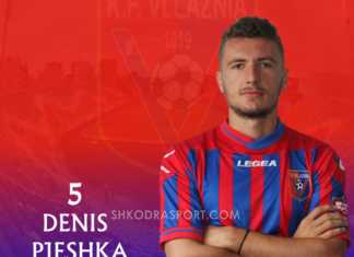 Asnjë firmë me Laçin, Denis Pjeshka është futbollist i Vllaznisë