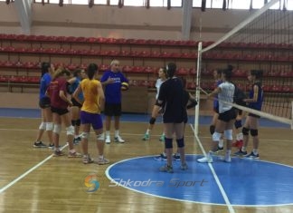 Volejbollistet e Vllaznisë në përgatitjet e fundit për kampionat