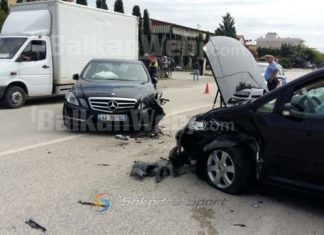 Aksident me makinë, përplaset katërshja e gjyqtarëve në Përrenjas