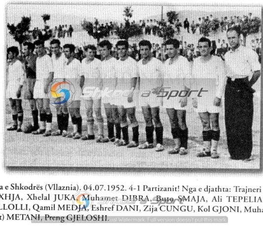 Publikohet për herë të parë/ Në foto Vllaznia e vitit 1952 kur mundte 4-1 Partizanin
