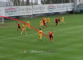 VIDEO/ Ish-lojtari i Vllaznisë krijon PERLË në Gjermani, u jep “shënime” sulmuesve të SHQIPËRISË