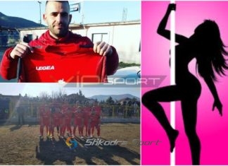 FOTO / Një ekip shqiptar në histori, ka sponsor një klub striptize: Argëtim falas pas çdo fitoreje