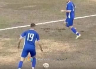 Mbyllet pjesa e parë, Vllaznia në humbje ndaj Erzenit