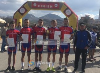 Çiklistët e Vllaznisë triumfojnë në garën e parë të vitit. Pesë vende nderi në trofeun “Tirana”