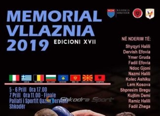 Sot pasdite nis Memoriali Ndërkombëtar i boksit “Vllaznia 2019”