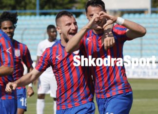 Goli i Ignat i jep fitoren Vllaznisë në pjesën e parë ndaj Bylisit