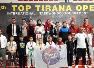 11 vende në podium për taekondistët e Vllaznisë në “Top Tirana Open”