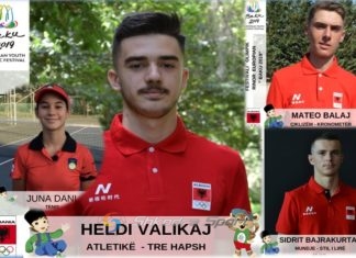 Katër sportistë shkodranë pjesmarrës në Festivalin Olimpik Rinor Europian”Baku 2019″