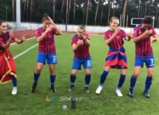 VIDEO/ Kualifikimi historik në grupet e Champions-it, shikoni festën e futbollisteve të Vllaznisë