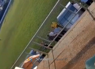 E RËNDË: Shikoni se si administratori i Kastriotit godet me shpullë gjyqtarin/ VIDEO