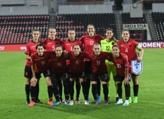 Shqipëria luan me Portugalinë e Finlandës. Gjysma e kombëtares kuqezi është nga Vllaznia
