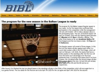 Vllaznia (Shqipëri)- Ibar (Mali i zi), starti i Ligës Ballkanike më 22 tetor në Shkodër