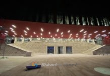 FOTO/ Fasada historike e “Qemal Stafës”, tashmë edhe tek “Arena Kombëtare”.