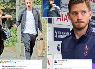 Gruaja e tradhëton me shokun e skuadrës, reagon Eriksen