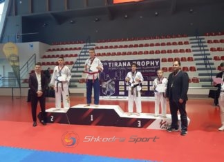Taekondistët e Vllaznisë vend të dytë në ‘trofeu “5-th Tirana Trophy’