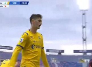 Kumbulla i pafat në ndeshjen e Veronës, dëmtohet dhe zëvendësohet në minutën e 25-të