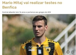 Mario Mitaj në mars testime tek Fejnordi dhe Benfika