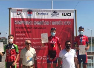 Tre tituj kampionë për çiklistët e Vllaznisë në garat e kampionatit kombëtar