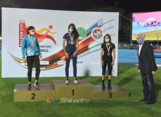 Atletja shkodrane Erisa Rrasa medalje bronzi në Kampionatin Ballkanik