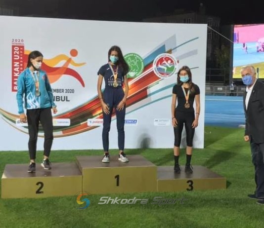 Atletja shkodrane Erisa Rrasa medalje bronzi në Kampionatin Ballkanik
