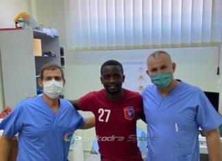 Të gjithë e presin në fushë ish- lojtarin e kombëtares gjermane, Mandiangu ende në infermieri