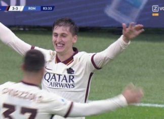 Kumbulla ‘e tepron’, i shënon edhe Milanit dhe i jep barazimin Romës