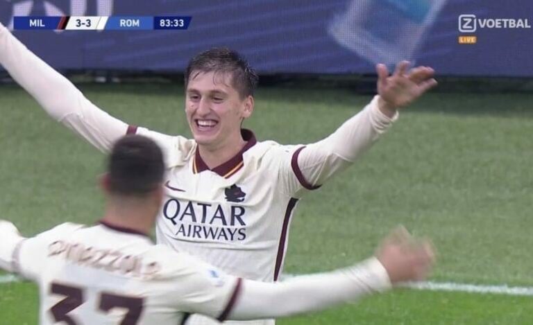 Kumbulla ‘e tepron’, i shënon edhe Milanit dhe i jep barazimin Romës