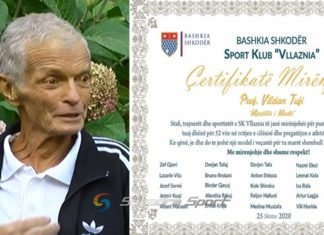 Gjest shumë domethënës i trajnerëve të Sportklub Vllaznia