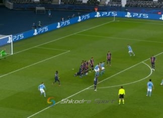 Goli i Sitit bëhet hit në internet, ja si arriti Mahrez të depërtonte murin e PSG-së nga goditja e lirë