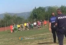 Grushta mes futbollisteve në ndeshjen ‘Juban Danja/Murlani- Apolonia’. Protagoniste dy binjaket e ekipit mik