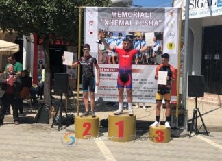 Çiklisti i Vllaznisë Servet Kastrati fitues edhe në Memorialin ‘Xhemal Tusha’
