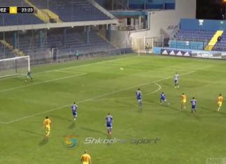VIDEO/ Gol i çmendur ndaj kampionëve në fuqi, sulmuesi shkodran i lë me ‘gojën hapur’ të gjithë