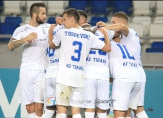 Shënon Tirana me penallti, mbyllet pjesa e parë 1-0