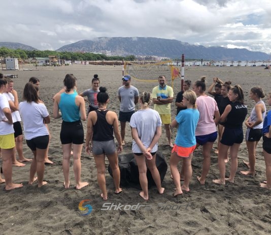 VIDEO/ Vllaznia e volejbollit të femrave fazë përgatitore në Velipojë
