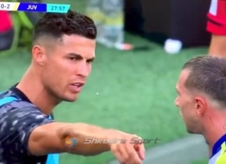 Nuk mund të qendrojë në stol, Ronaldo bën rolin e Alegrit dhe i jep udhëzimet Bernardeskit