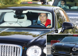 Ronaldo mbërrin në stërvitjen e Man United me Bentley 250 mijë paund, ndiqet nga dy roje private