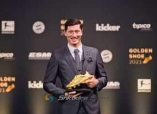 Levandovski merr çmimin ‘Këpuca e Artë’, shikoni dedikimin special të sulmuesit polak