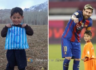 ‘Më shpëtoni, jam i tmerruar nga talebanët’, djaloshi afgan që u bë i famshëm për fanellën me qese plasike ku shkruhej Mesi kërkon ndihmë