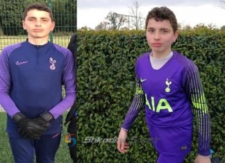 Elliot Krasniqi (Vuksani), portieri 16 vjeçar shkodran që po spikat tek Tottenham Hotspur