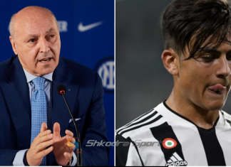 Transferimi i Dybalas te Interi? Marotta: Për momentin sulmi ynë s’ka vend për 28-vjeçarin