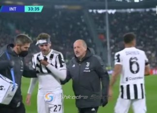 LIVE JUVENTUS-INTER/ Pësoi një shkelm fytyrës nga Lautaro, Lokateli braktis ndeshjen në lot