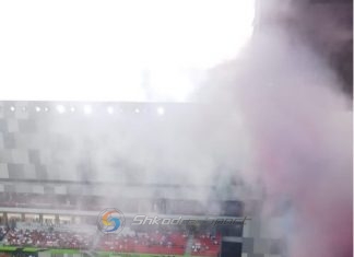 LIVE| Vllaznia-Laçi/ Sfidë spektakolare, Zogoviç shmang golin e dytë të Guindo. Mbyllet pjesa e parë