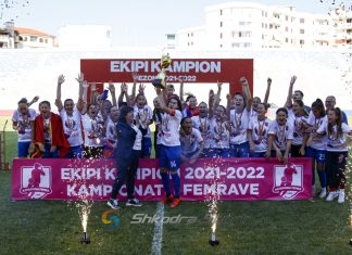 Vllaznia e femrave në festë. 9 vite skuadër, 9 tituj kampion