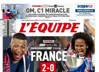 Mbappe dhe Lyon kryefjala, ‘L’Equipe’ thumbon spanjollët me faqen e parë